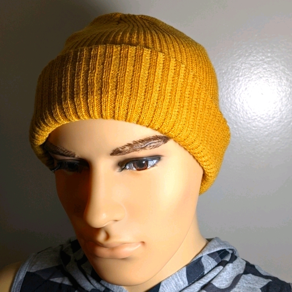 Mustard Men Cuff Beanie - Picture 3 of 10